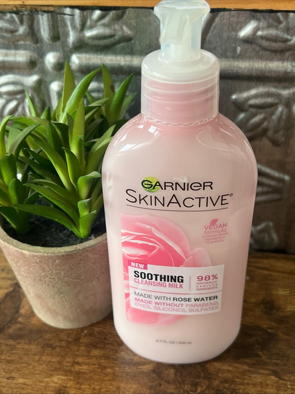 Garnier Skin Active Soothing Cleansing Milk w/ Rose Water 6.7 oz Pump RARE HTF
